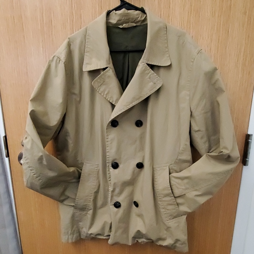 Khaki Double-Breasted Gap Jacket - image 1